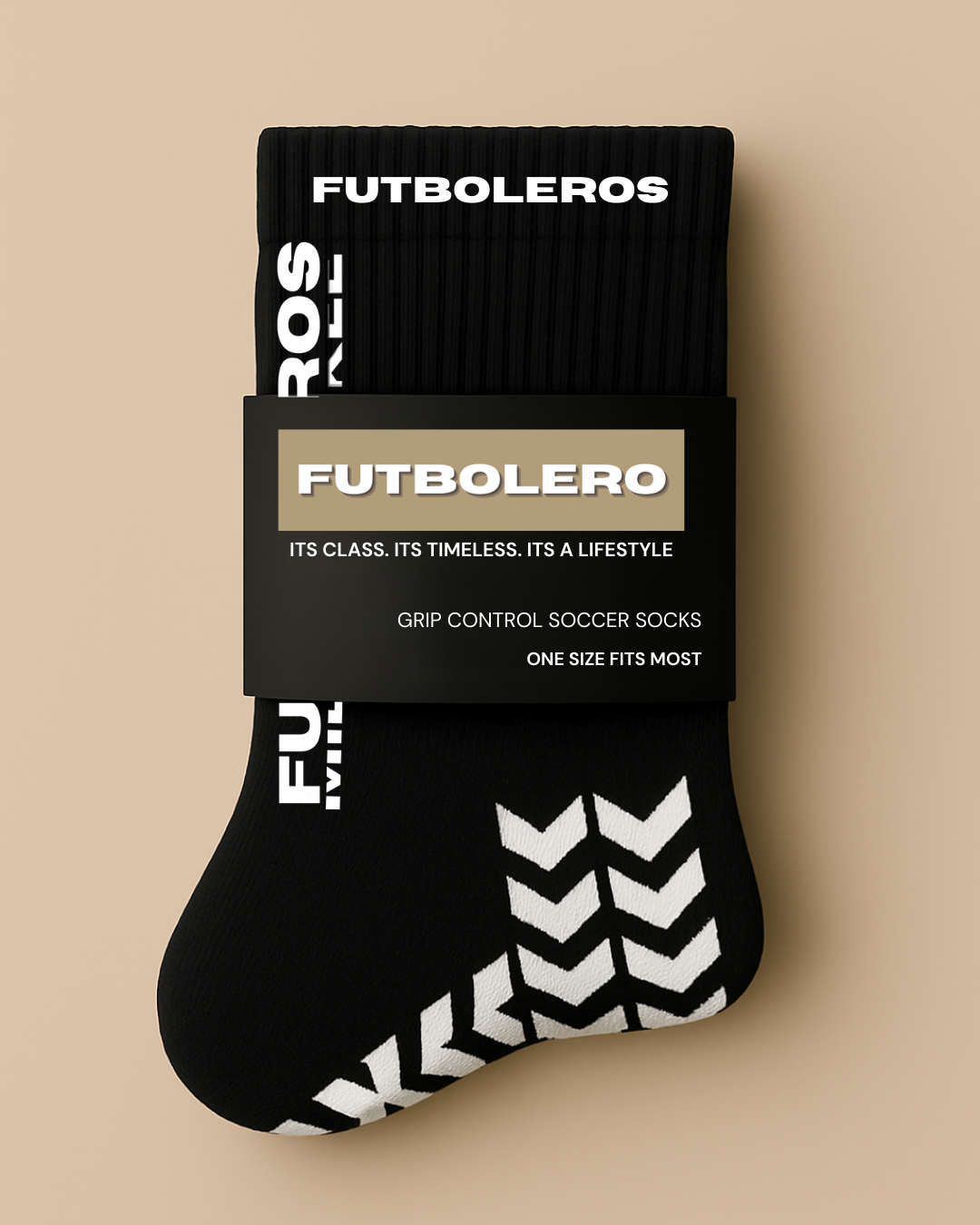 Futbolero Grip Socks- Black