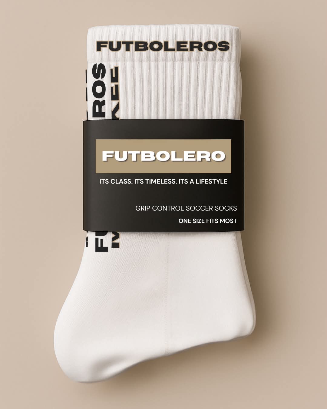 Non-Grip MKE FUTBOLEROS X FUTBOLERO Socks- WHITE