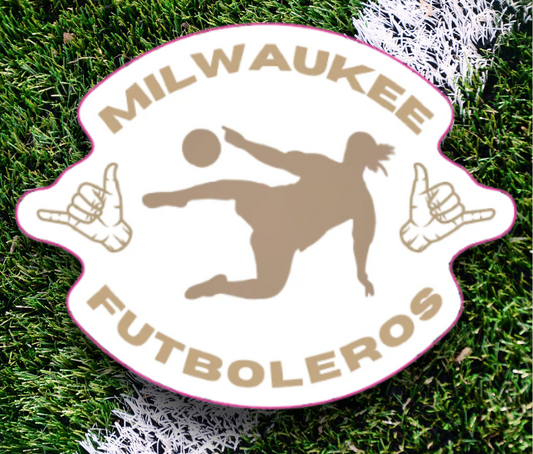 Milwaukee Futboleros Vinyl Sticker-WHITE