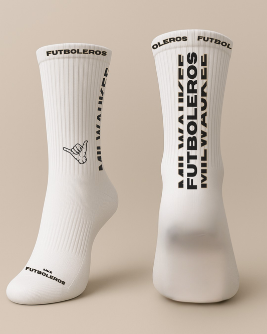 EVERYDAY FUTBOLERO SOCKS- WHITE