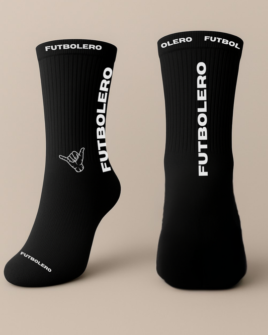 Non-Grip FUTBOLERO OFFICIAL Socks- BLACK